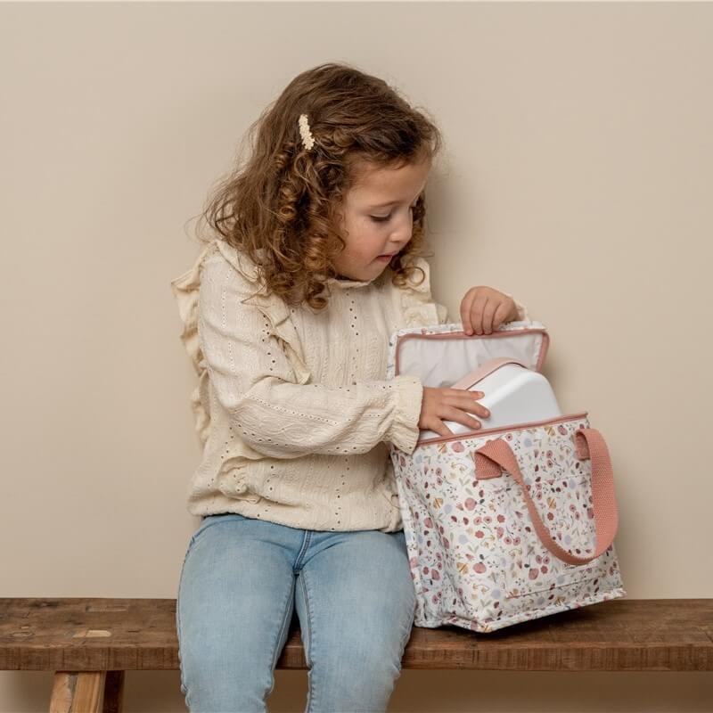 Bolsa Almuerzo Flores y Mariposas personalizado - regalo bebé | Mi Luna Lunera