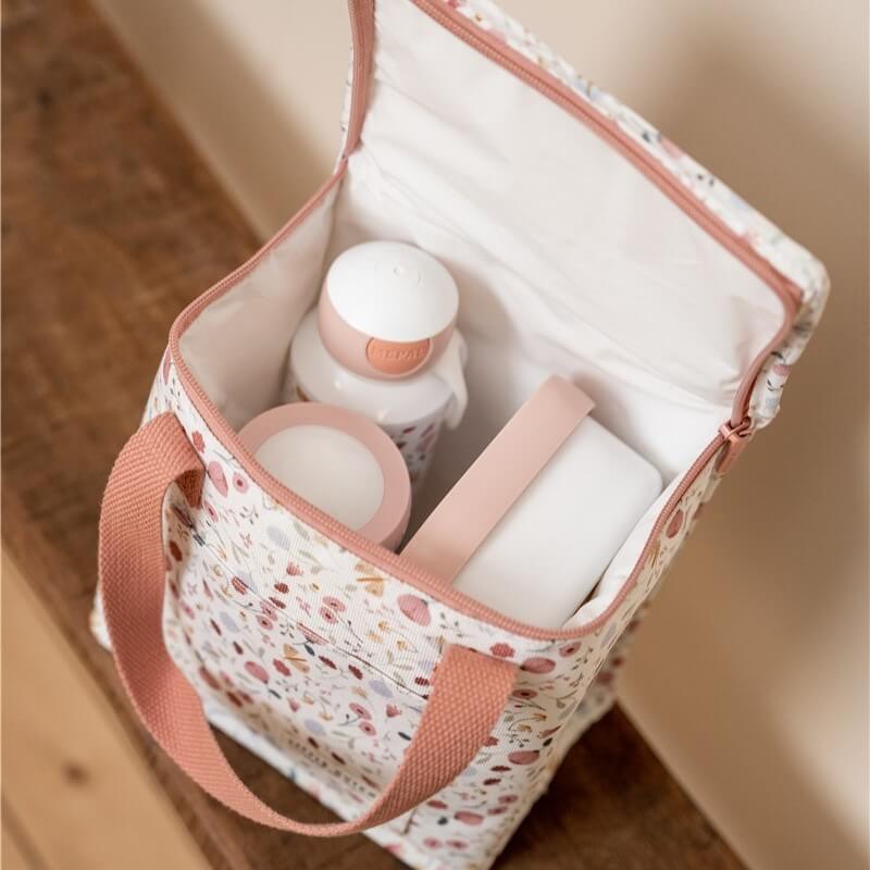 Bolsa Almuerzo Flores y Mariposas personalizado - regalo bebé | Mi Luna Lunera