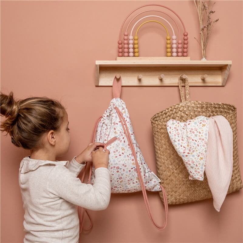 Bolsa Flores y Mariposas personalizado - regalo bebé | Mi Luna Lunera