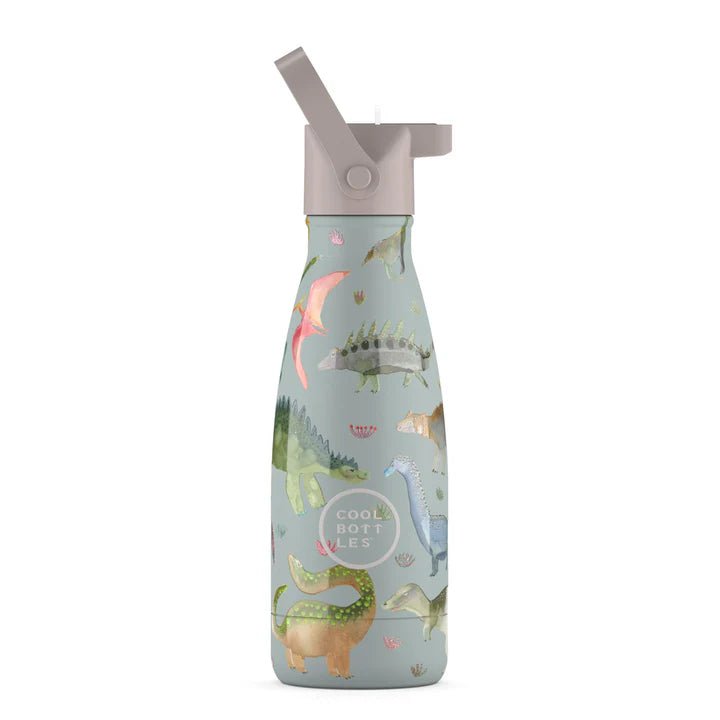 Botella térmica acero Dinos Planet 260ml personalizado - regalo bebé | Mi Luna Lunera