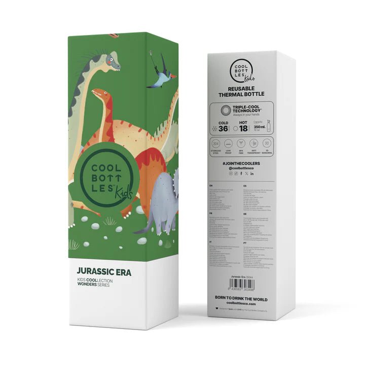 Botella térmica acero Jurassic Era 350ml personalizado - regalo bebé | Mi Luna Lunera