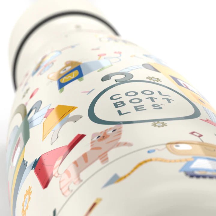 Botella térmica acero Messy Robots 350ml personalizado - regalo bebé | Mi Luna Lunera