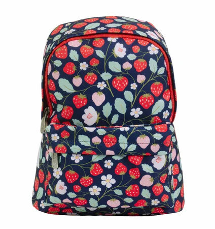 Mochila Pequeña Strawberries Personalizable