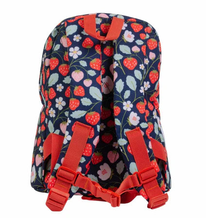 Mochila Pequeña Strawberries Personalizable