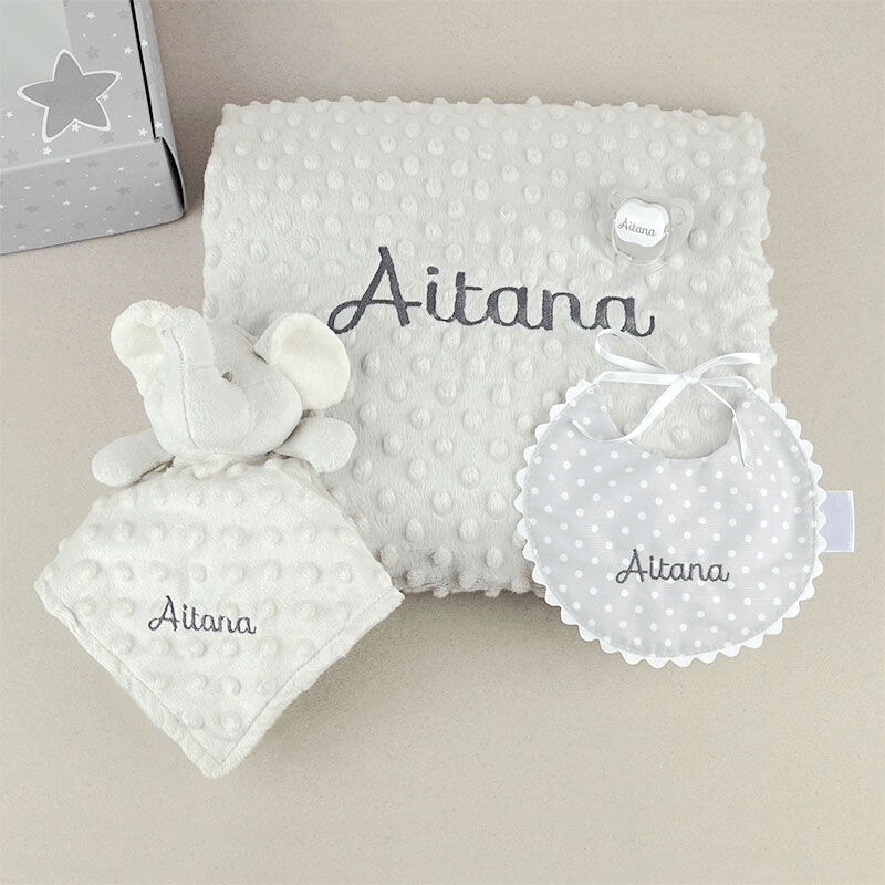 Caja Regalo Elefante Personalizada personalizado - regalo bebé | Mi Luna Lunera