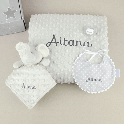 Caja Regalo Elefante Personalizada personalizado - regalo bebé | Mi Luna Lunera