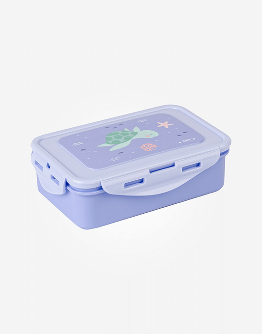 Cajita Almuerzo Grande Azul personalizado - regalo bebé | Mi Luna Lunera