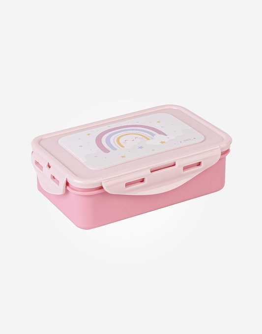 Cajita Almuerzo Grande Rosa personalizado - regalo bebé | Mi Luna Lunera