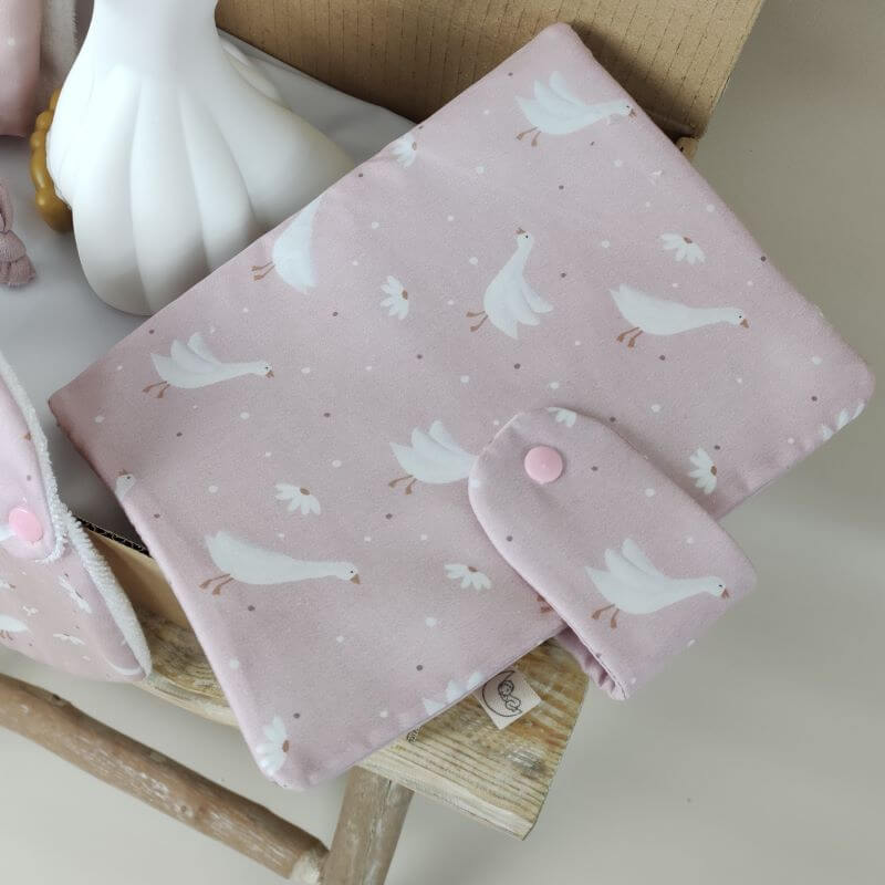 Canastilla Goose Rosa EDICIÓN LIMITADA personalizado - regalo bebé | Mi Luna Lunera