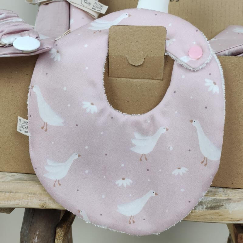 Canastilla Goose Rosa EDICIÓN LIMITADA personalizado - regalo bebé | Mi Luna Lunera