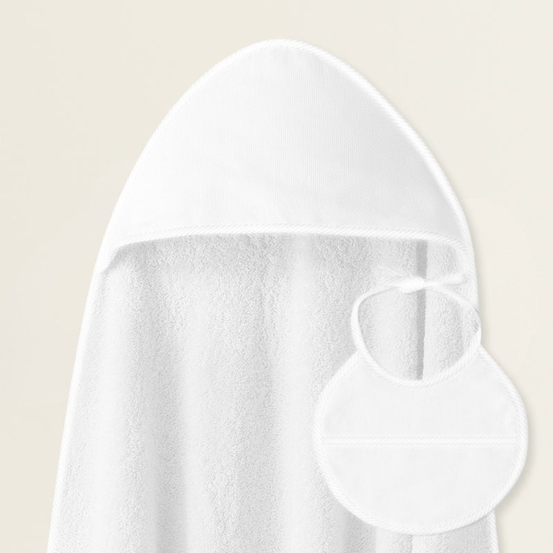 Capa Baño Blanca + Babero Personalizados - Mi Luna Lunera personalizado - regalo bebé | Mi Luna Lunera
