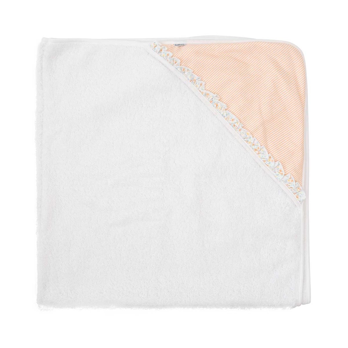 Capa de Baño Flores Mandarina personalizado - regalo bebé | Mi Luna Lunera