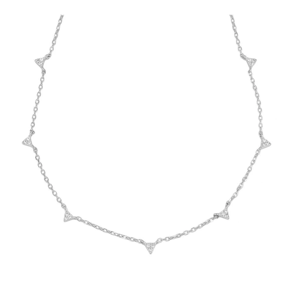 Collar Triángulos Plata de Ley 925 personalizado - regalo bebé | Mi Luna Lunera