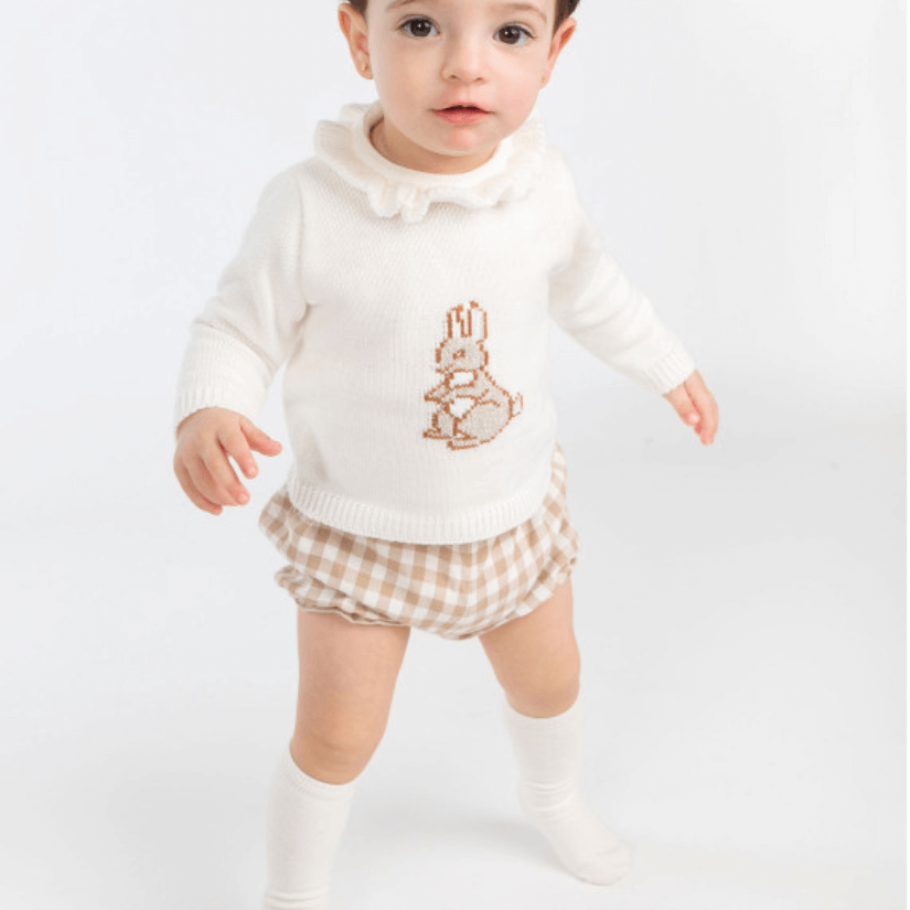 Conjunto Bunny Punto Niña personalizado - regalo bebé | Mi Luna Lunera