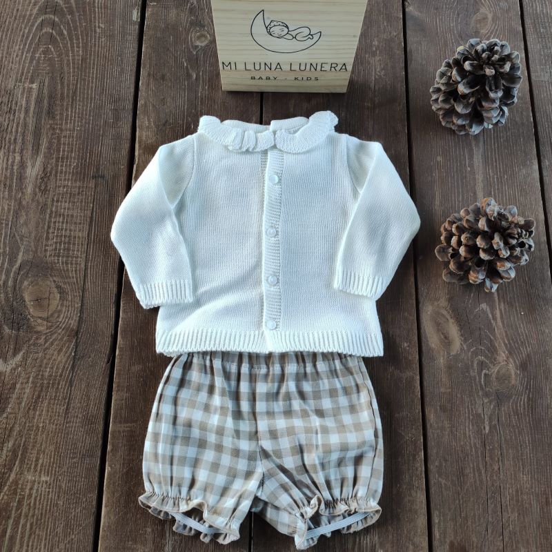 Conjunto Bunny Punto Niña personalizado - regalo bebé | Mi Luna Lunera
