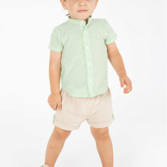 Conjunto Lino Niño personalizado - regalo bebé | Mi Luna Lunera