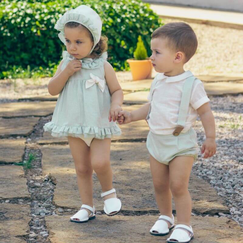 Conjunto Niño Hinojo personalizado - regalo bebé | Mi Luna Lunera