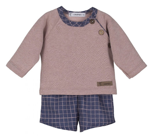 Conjunto pantalón corto Sinus personalizado - regalo bebé | Mi Luna Lunera