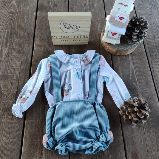 Conjunto Party Niña personalizado - regalo bebé | Mi Luna Lunera