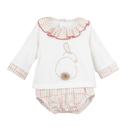 Conjunto Pololo Genil Nude - Calamaro personalizado - regalo bebé | Mi Luna Lunera