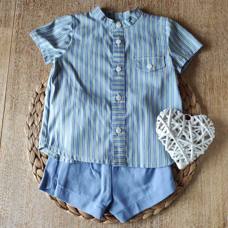 Conjunto Rayas Niño personalizado - regalo bebé | Mi Luna Lunera