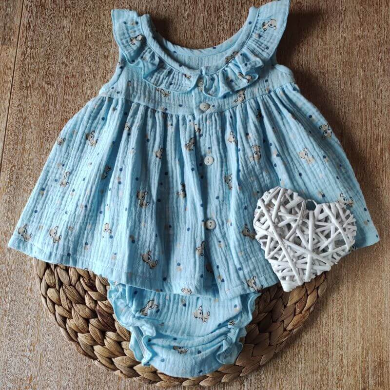 Conjunto Topos Niña personalizado - regalo bebé | Mi Luna Lunera