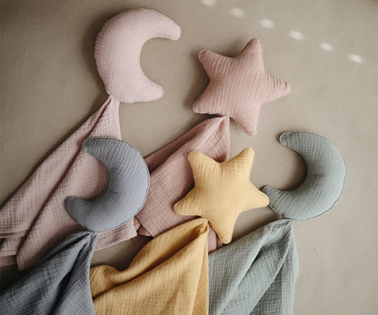 Doudou Mushie Lovely Star Fall Yellow personalizado - regalo bebé | Mi Luna Lunera