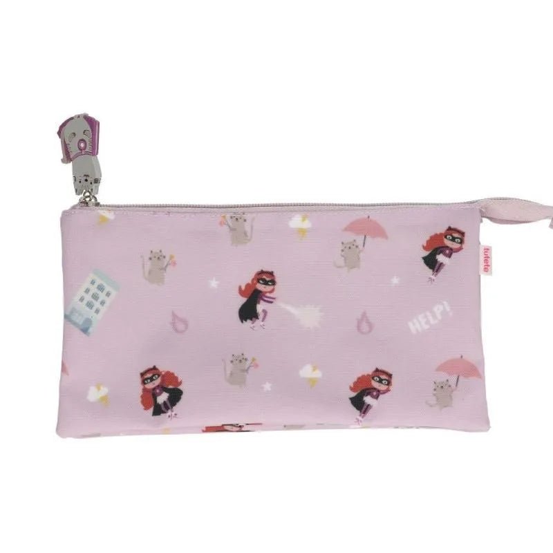 Estuche con 3 Compartimentos Fantastic Girl personalizado - regalo bebé | Mi Luna Lunera