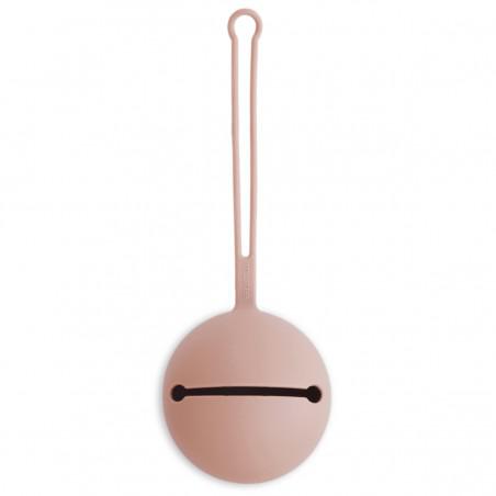 Funda Chupete Mushie Solid Blush personalizado - regalo bebé | Mi Luna Lunera