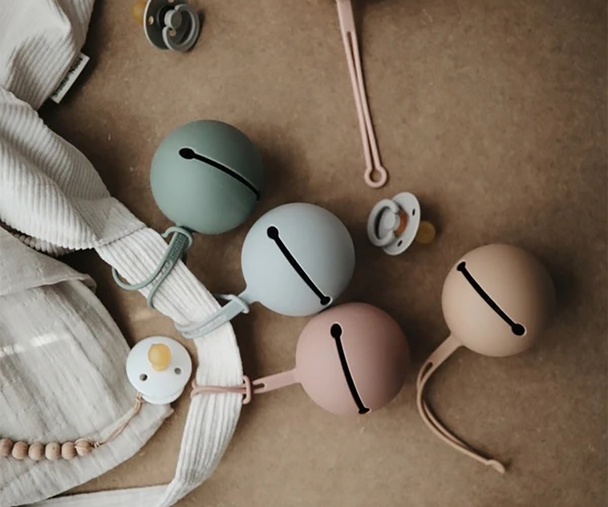 Funda Chupete Mushie Solid Blush personalizado - regalo bebé | Mi Luna Lunera