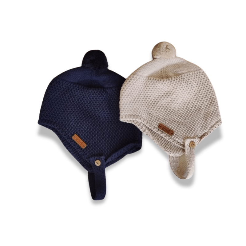 Gorro Aviador Punto (Más colores) - Cóndor personalizado - regalo bebé | Mi Luna Lunera
