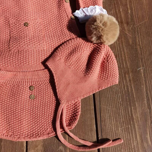 Gorro Teja Pompón personalizado - regalo bebé | Mi Luna Lunera