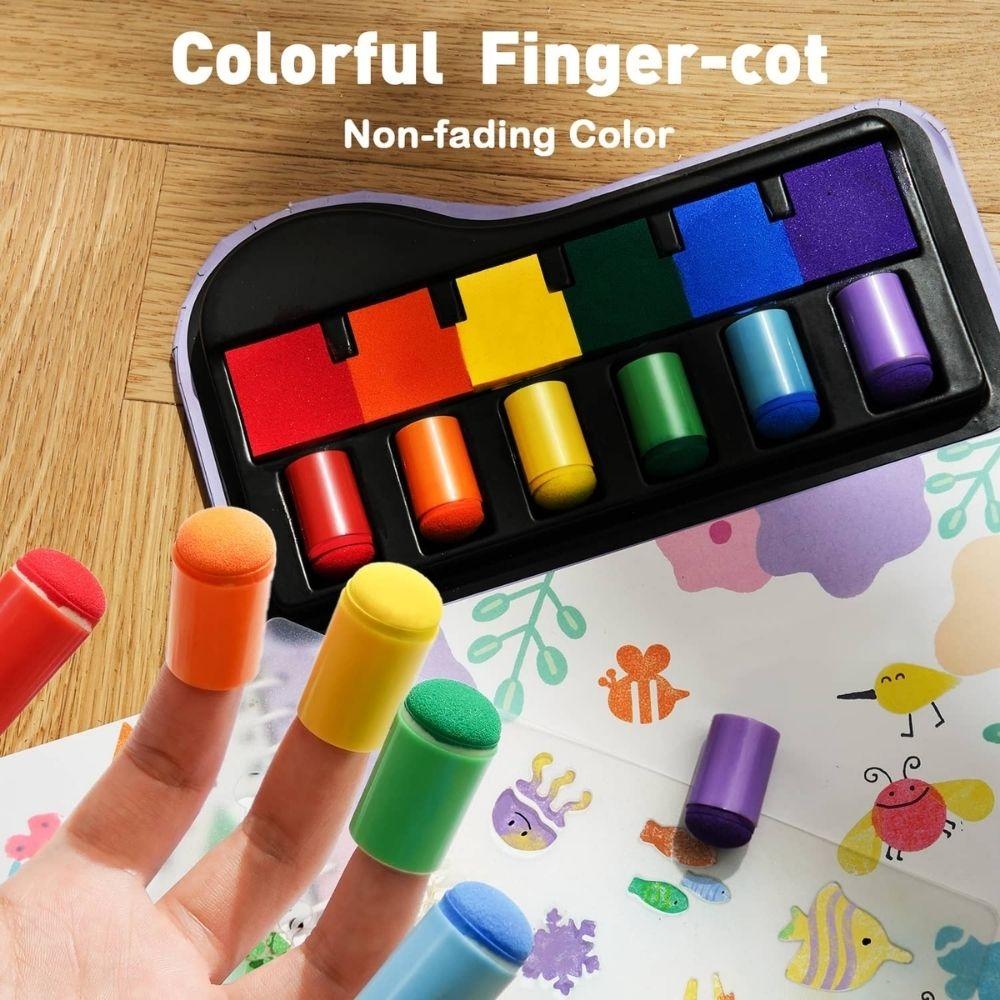 Libro Creativo con Pintura FINGERTIP STAMP FUN - Jarmelo