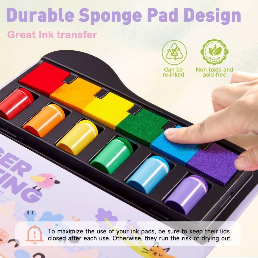 Libro Creativo con Pintura FINGERTIP STAMP FUN - Jarmelo