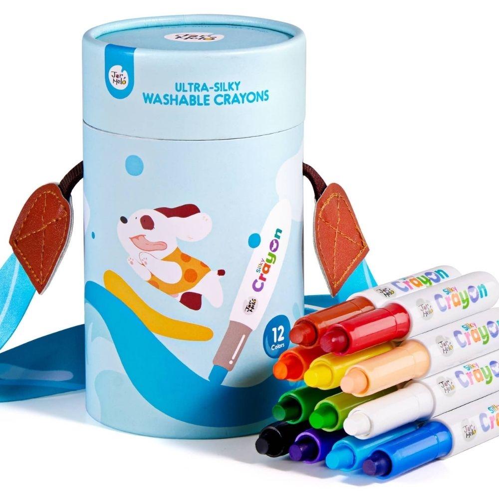 Bote 12 Crayones Ultra Suave - Lavable - Jarmelo