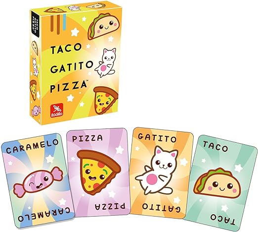 Juego Cartas Taco, Gatito, Pizza personalizado - regalo bebé | Mi Luna Lunera