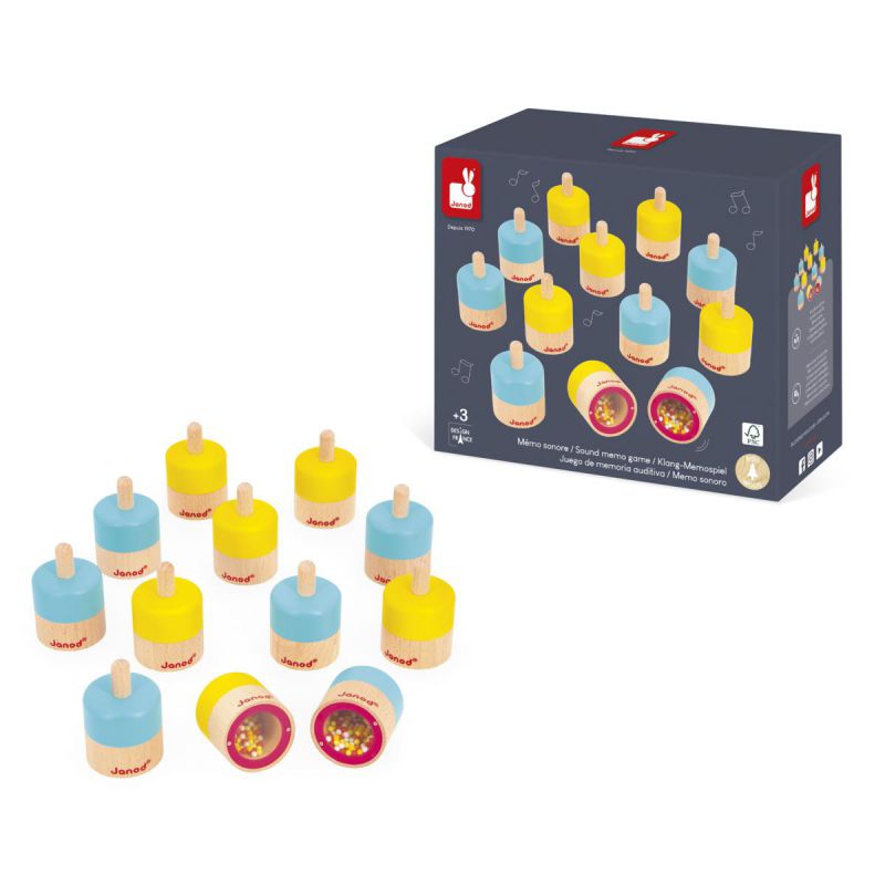 Juego de Memoria Auditiva personalizado - regalo bebé | Mi Luna Lunera