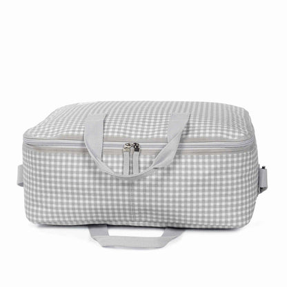 Maleta I Love Vichy Gris personalizado - regalo bebé | Mi Luna Lunera