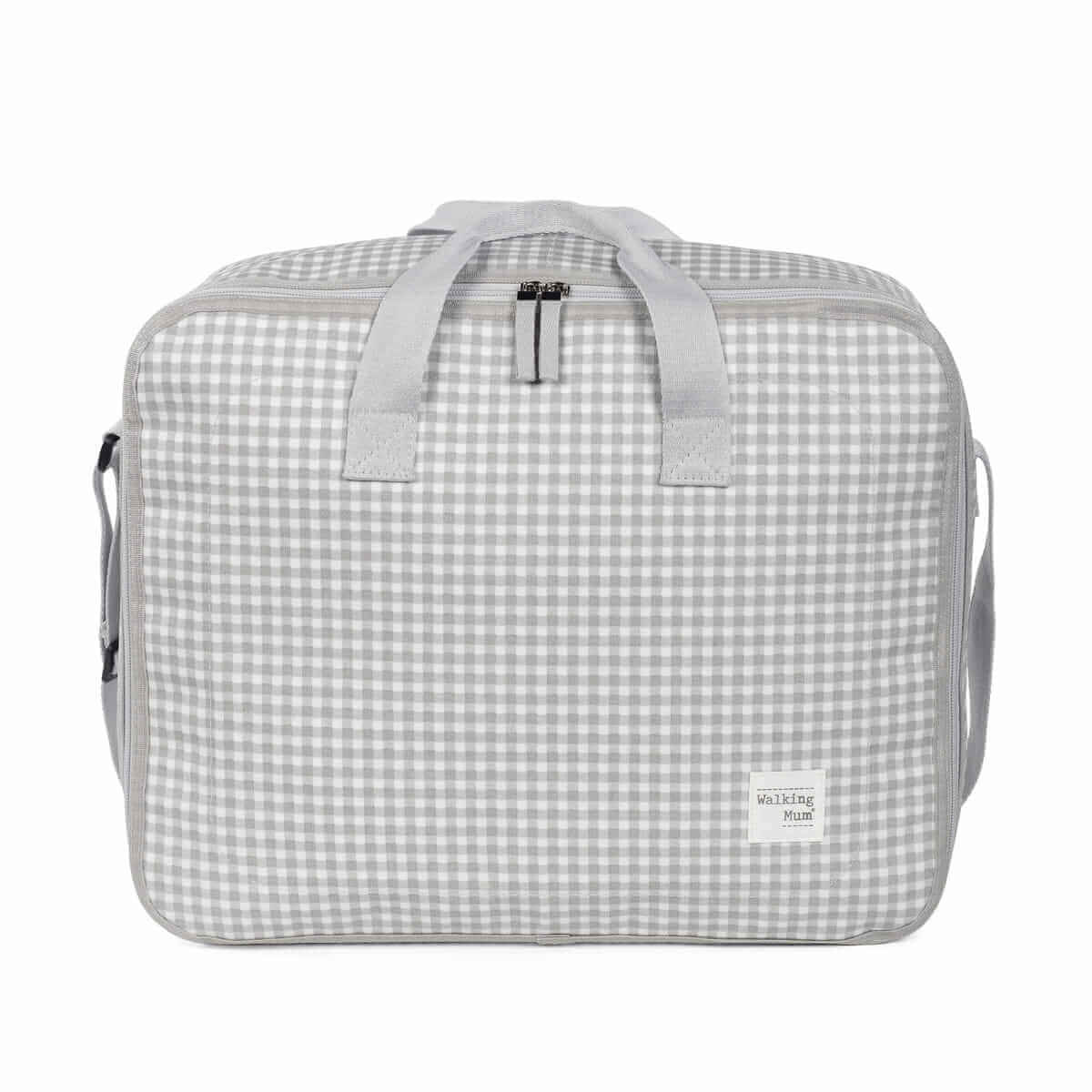 Maleta I Love Vichy Gris personalizado - regalo bebé | Mi Luna Lunera