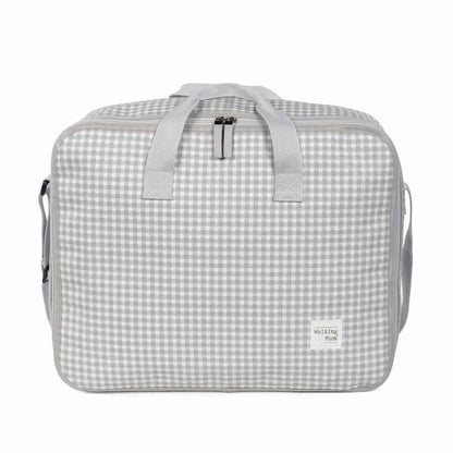 Maleta I Love Vichy Gris personalizado - regalo bebé | Mi Luna Lunera