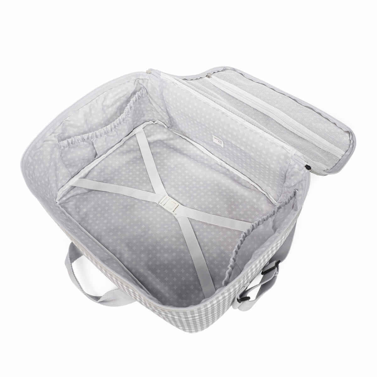 Maleta I Love Vichy Gris personalizado - regalo bebé | Mi Luna Lunera