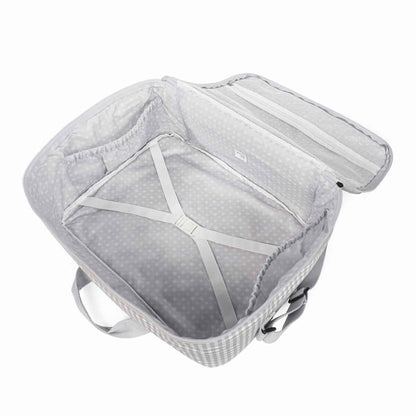 Maleta I Love Vichy Gris personalizado - regalo bebé | Mi Luna Lunera