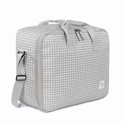 Maleta I Love Vichy Gris personalizado - regalo bebé | Mi Luna Lunera