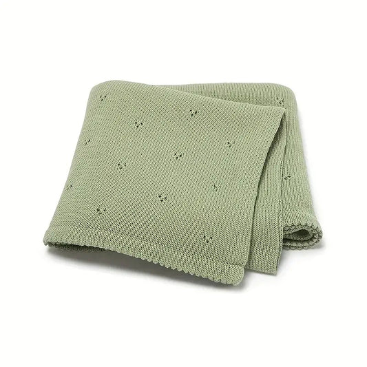 Manta Bebé Punto Verde Personalizable personalizado - regalo bebé | Mi Luna Lunera