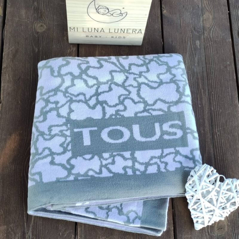 Manta Tous Rosa personalizado - regalo bebé | Mi Luna Lunera