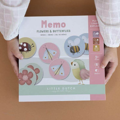 Memo Flores y Mariposas personalizado - regalo bebé | Mi Luna Lunera