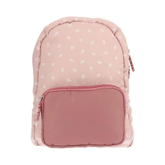 Mochila Infantil Acolchada Leaves Pink personalizado - regalo bebé | Mi Luna Lunera