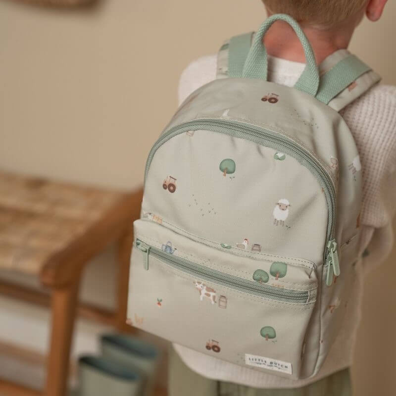 Mochila Pequeña Granja personalizado - regalo bebé | Mi Luna Lunera