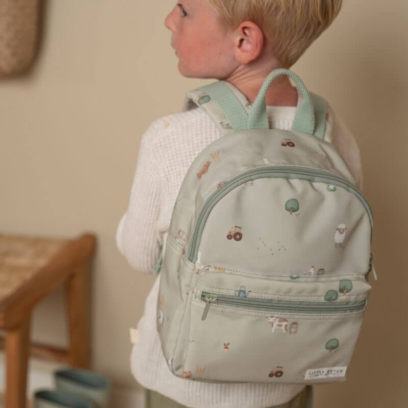 Mochila Pequeña Granja personalizado - regalo bebé | Mi Luna Lunera