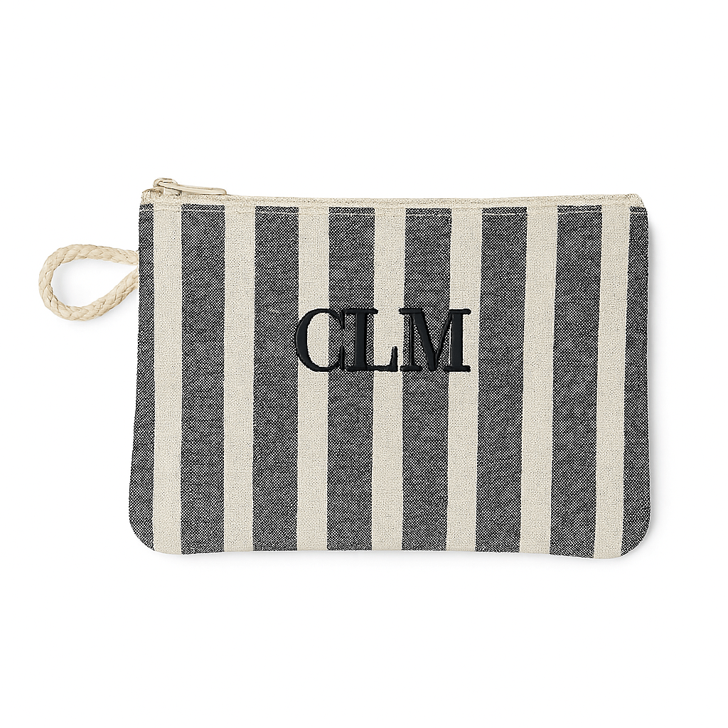 Monedero Rayas Negro Personalizable personalizado - regalo bebé | Mi Luna Lunera